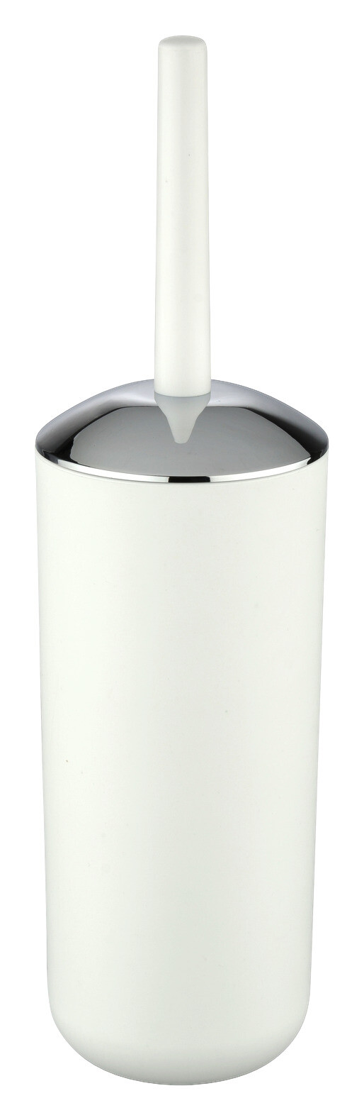 WENKO WC-Garnitur weiß silber Kunststoff