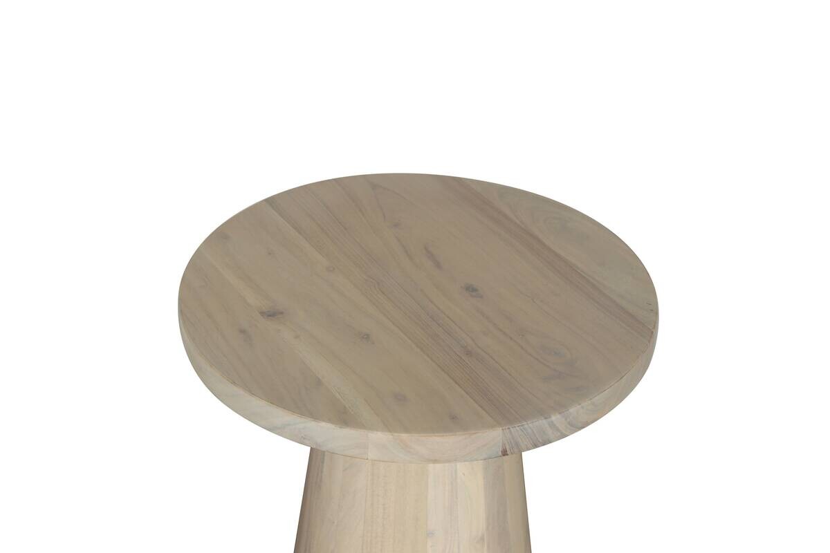 Beistelltisch CONE weiß gekälkt Akazie H/D: ca. 60x35 cm