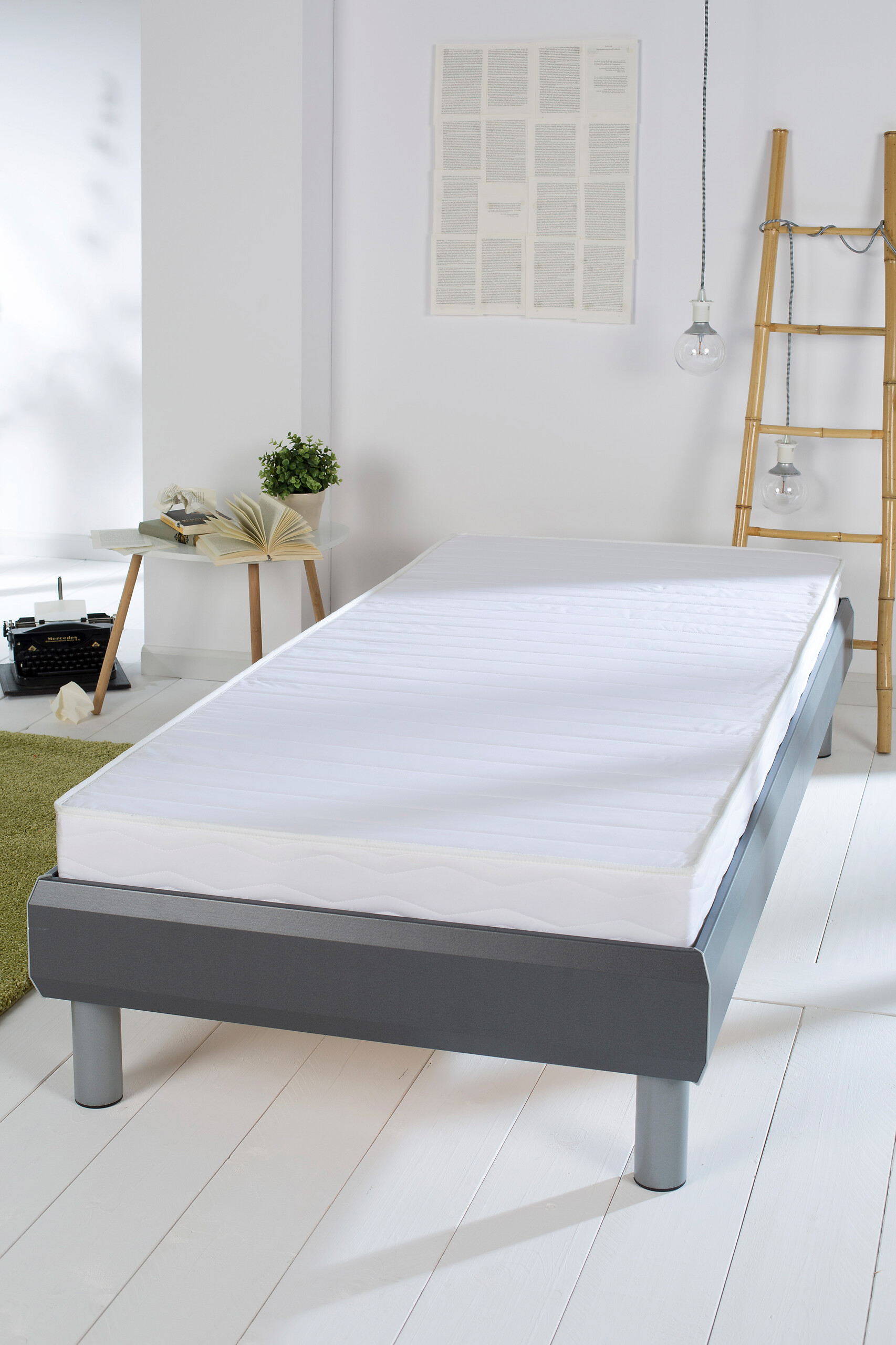 Rollmatratze Prag weiß Liegefläche B/L: ca. 90x200 cm