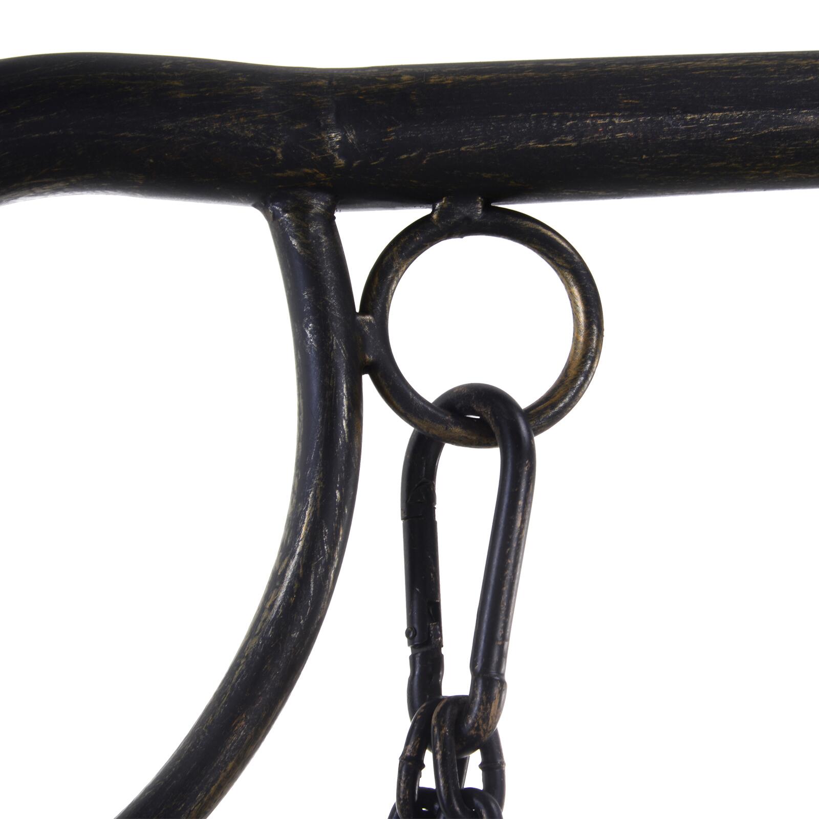 Outsunny Gartenschaukel bronze Metall B/H/L: ca. 123x175x167 cm