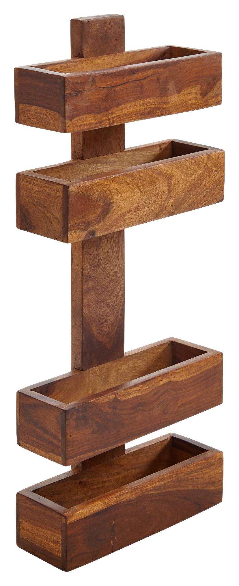 Zeitungsständer natur Echtholz B/H/T: ca. 30x72x10 cm