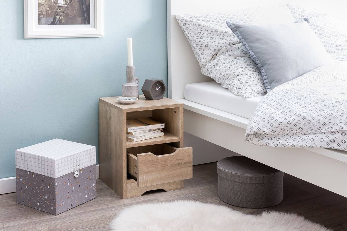 Nachtkonsole Sonoma Nachbildung B/H/T: ca. 31x43x31 cm