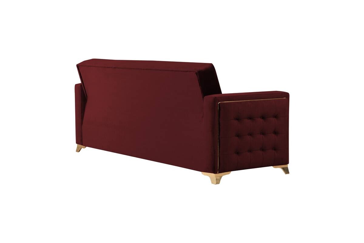 Sofa 3-2-1 Cavana bordeaux Microfaser