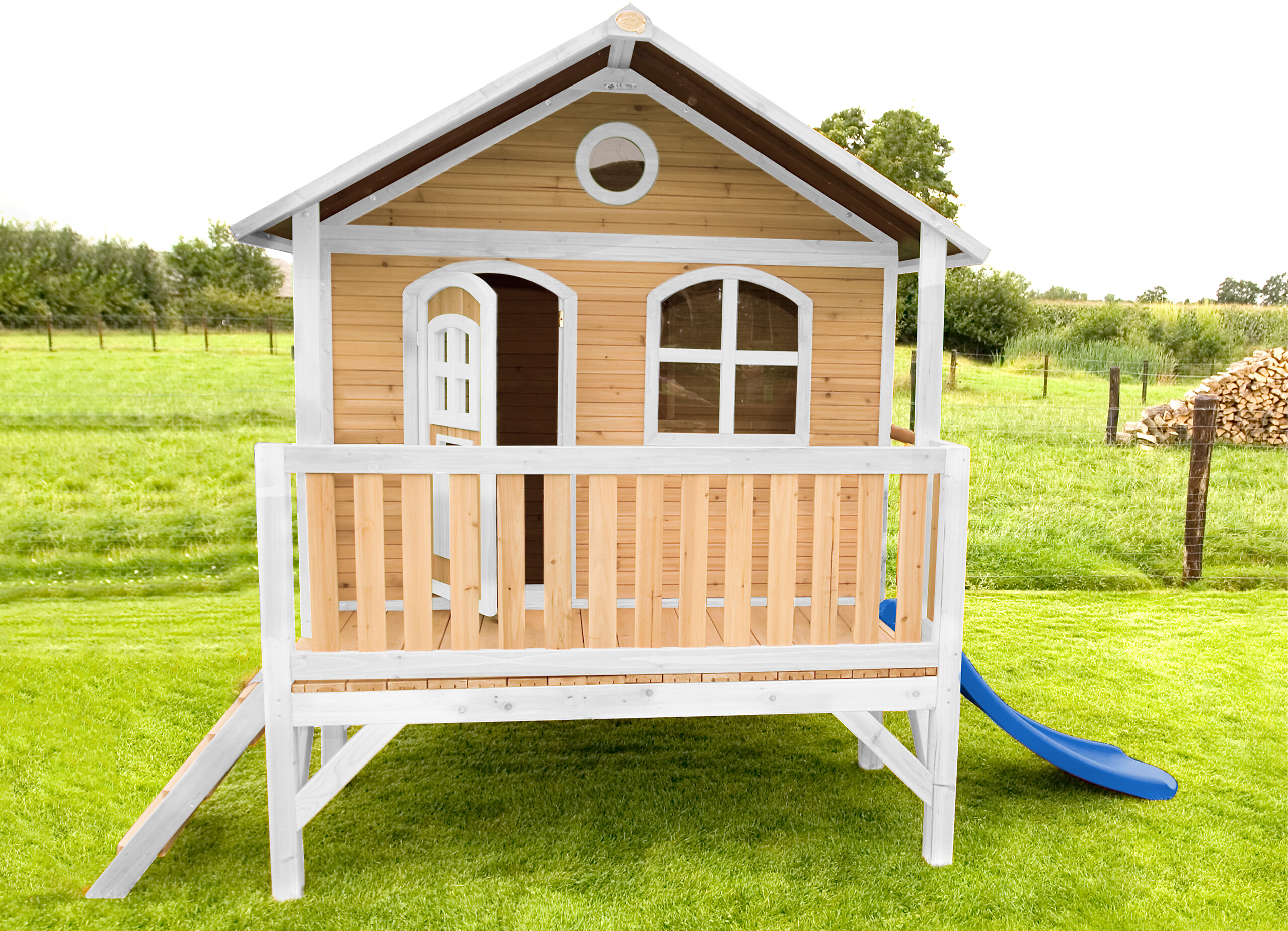 AXI Spielhaus Stef braun B/H/L: ca. 349x233x212 cm