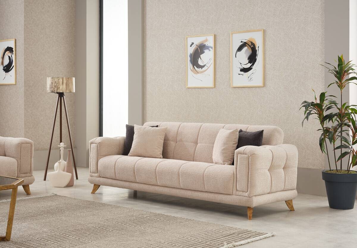 Sofa 3-2-1 Rixos beige Webstoff
