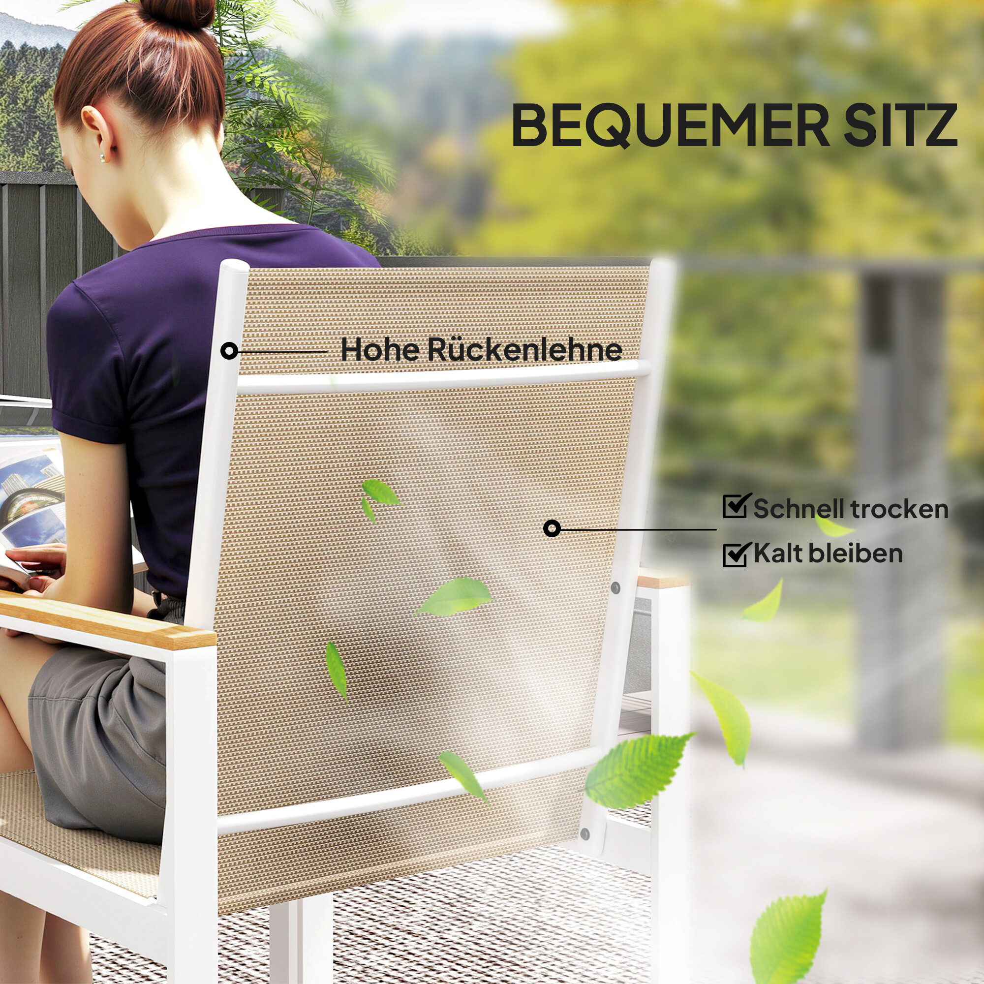 Outsunny Gartenmöbel-Set