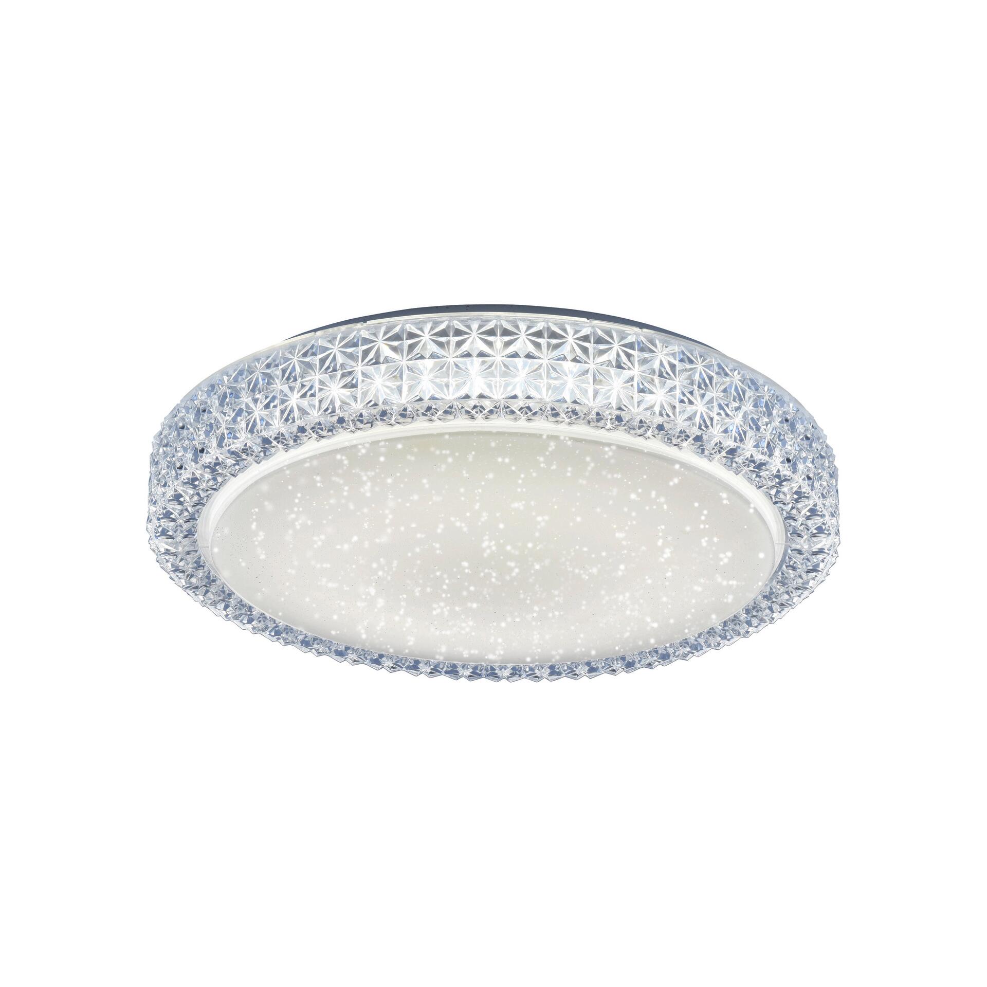 Just Light Deckenleuchte Frida klar weiß Acryl Metall H/D: ca. 11x40 cm