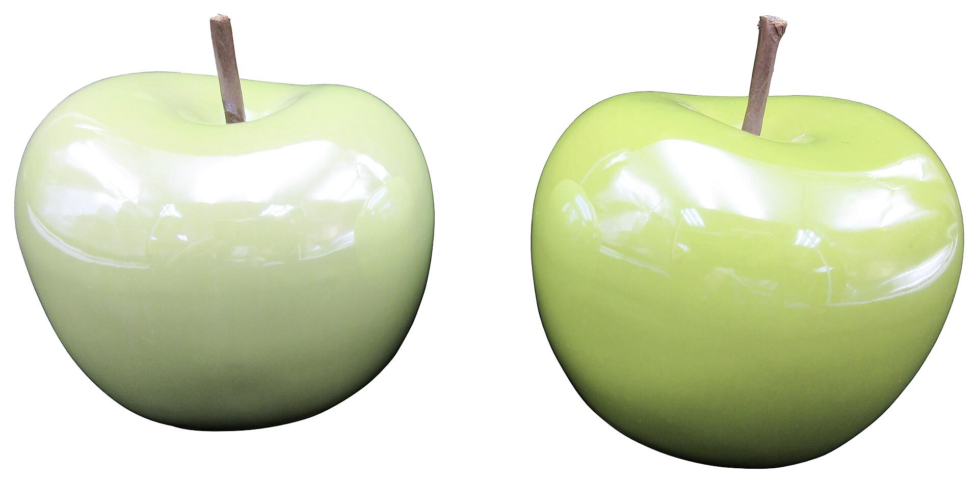 POCOline Deko-Apfel grün Steingut B/H/L: ca. 8x10x8 cm