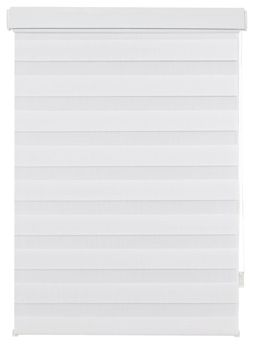 Doppelrollo mit Blende weiß B/L: ca. 45x160 cm