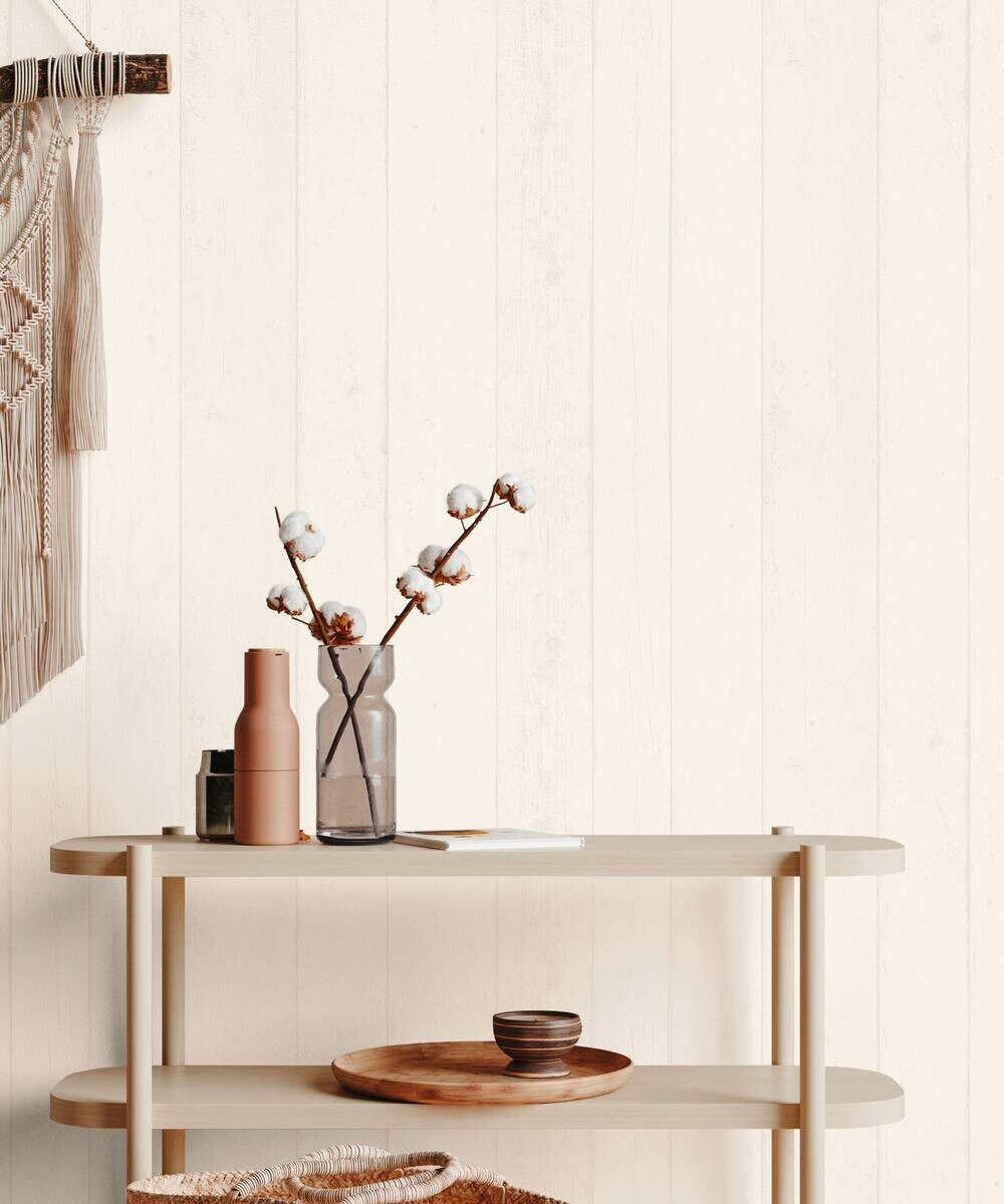 A.S.Creation Vliestapete Best of Wood`n Stone 2nd Edition Holzoptik weiß B/L: ca. 53x1005 cm