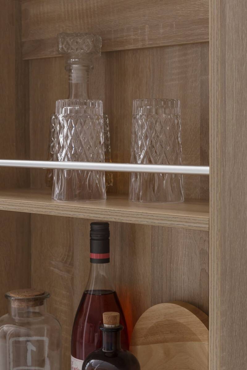 Bartisch Eiche Sonoma Nachbildung Holzwerkstoff B/H/T: ca. 120x107,5x60 cm