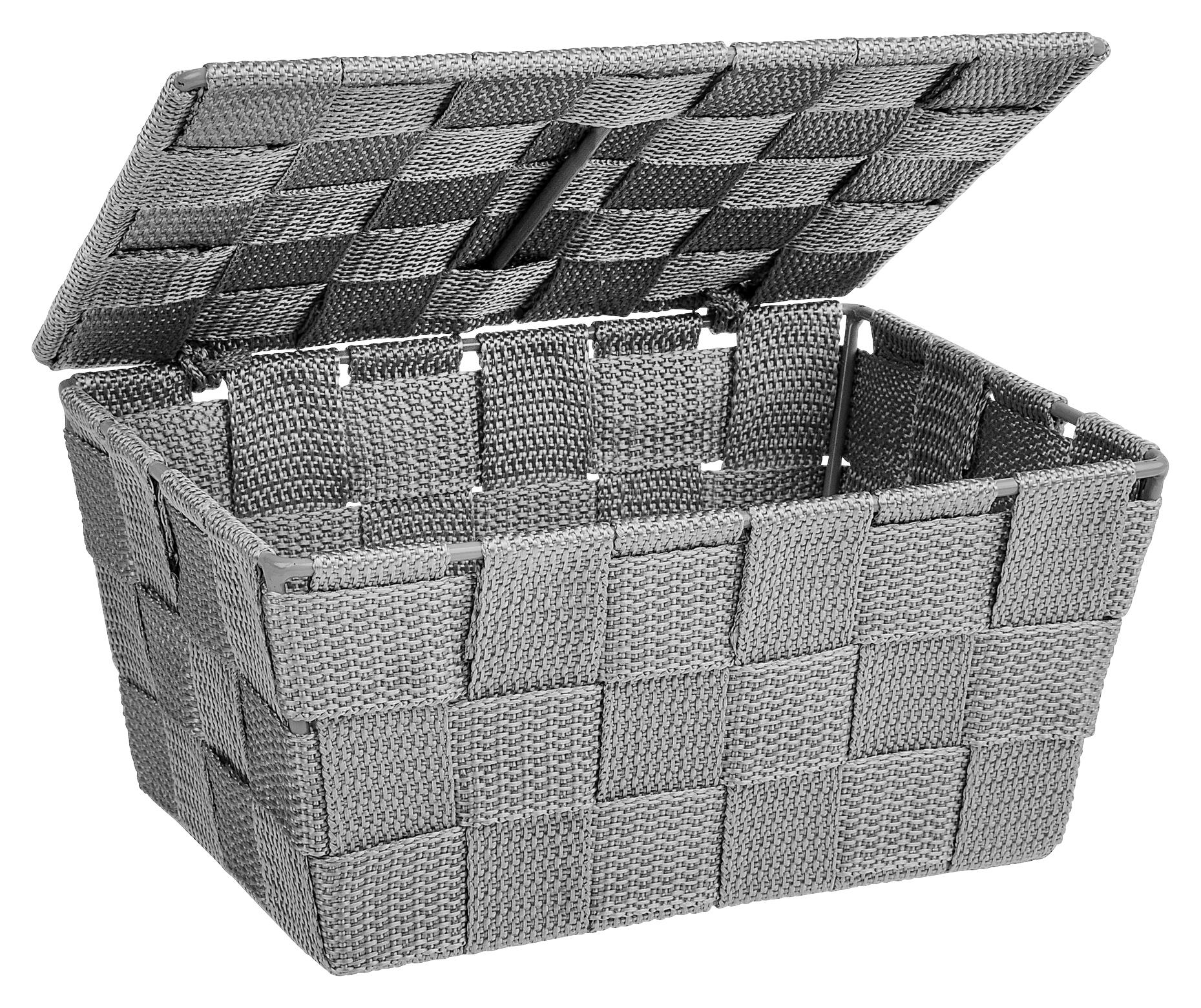 Badkorb grau Kunststoff B/H/L: ca. 19x10x14 cm