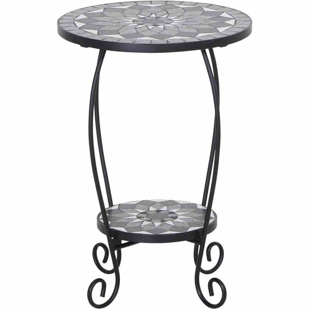 Gardamo Hocker COMO schwarz Stahl