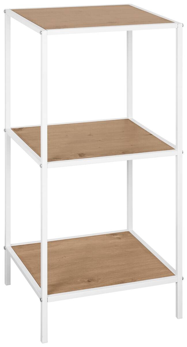 Standregal Tom weiß Eiche Nachbildung B/H/T: ca. 37x82,5x33 cm