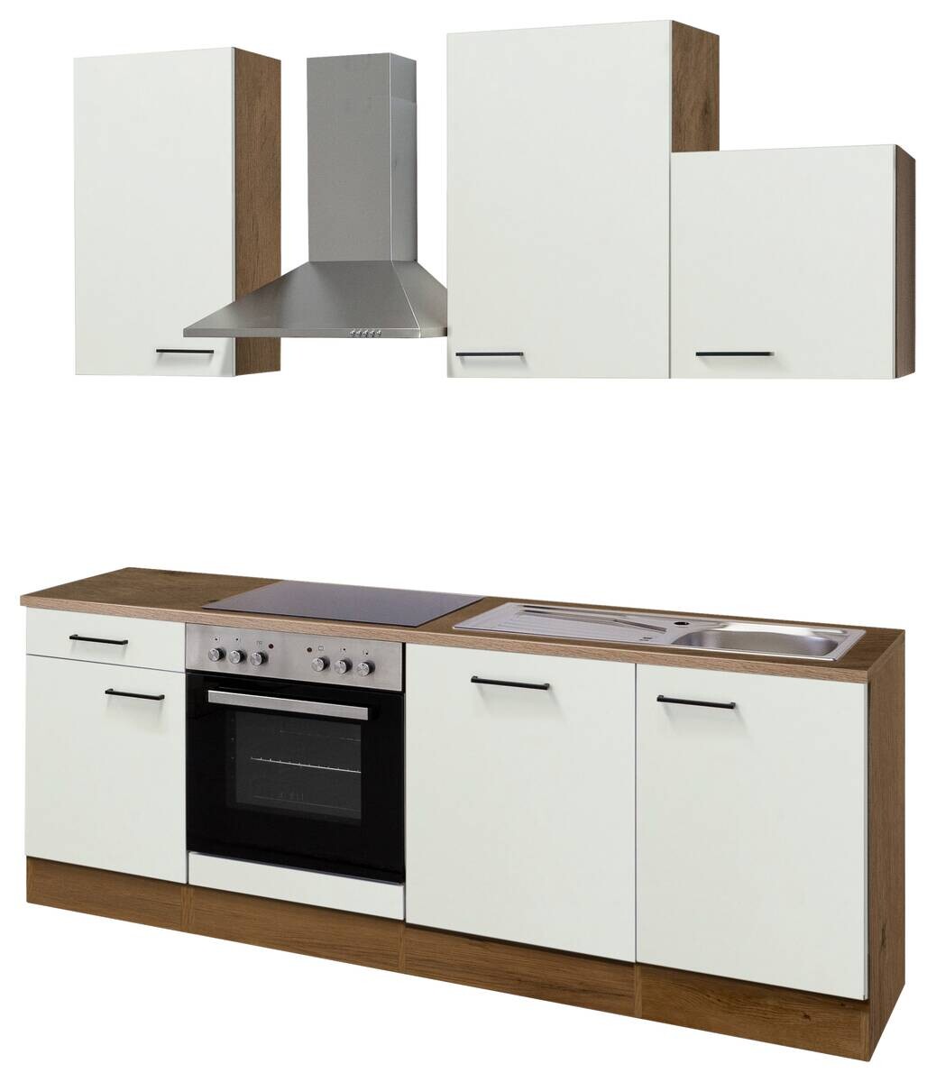 Küchenblock Avila Magnolie matt B/H/T: ca. 220x234x60 cm