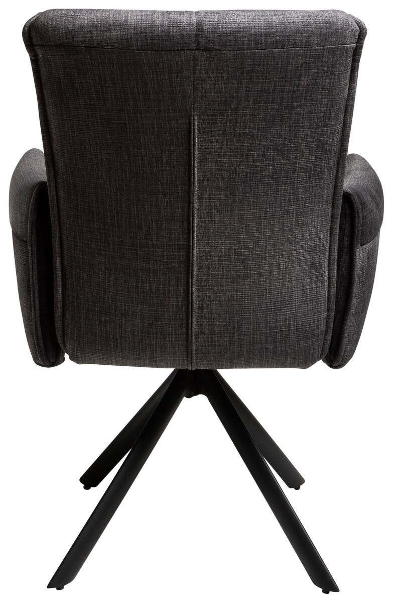 Armlehnstuhl Renate grau Samt B/H/T: ca. 59x92x67 cm