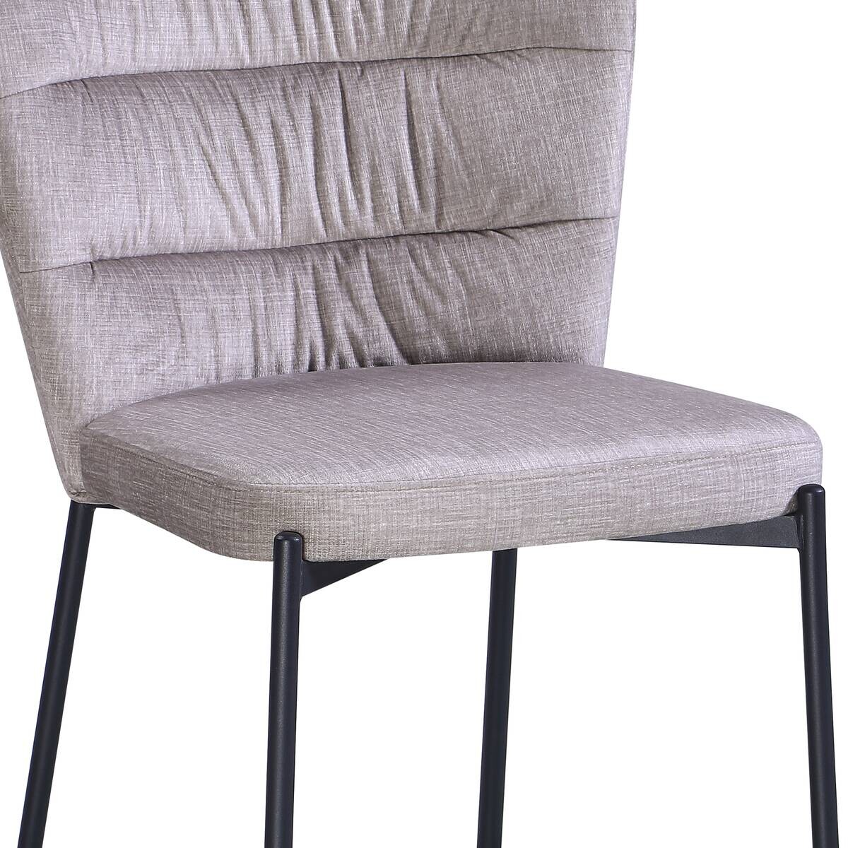 Stuhl Dora beige Velourstoff