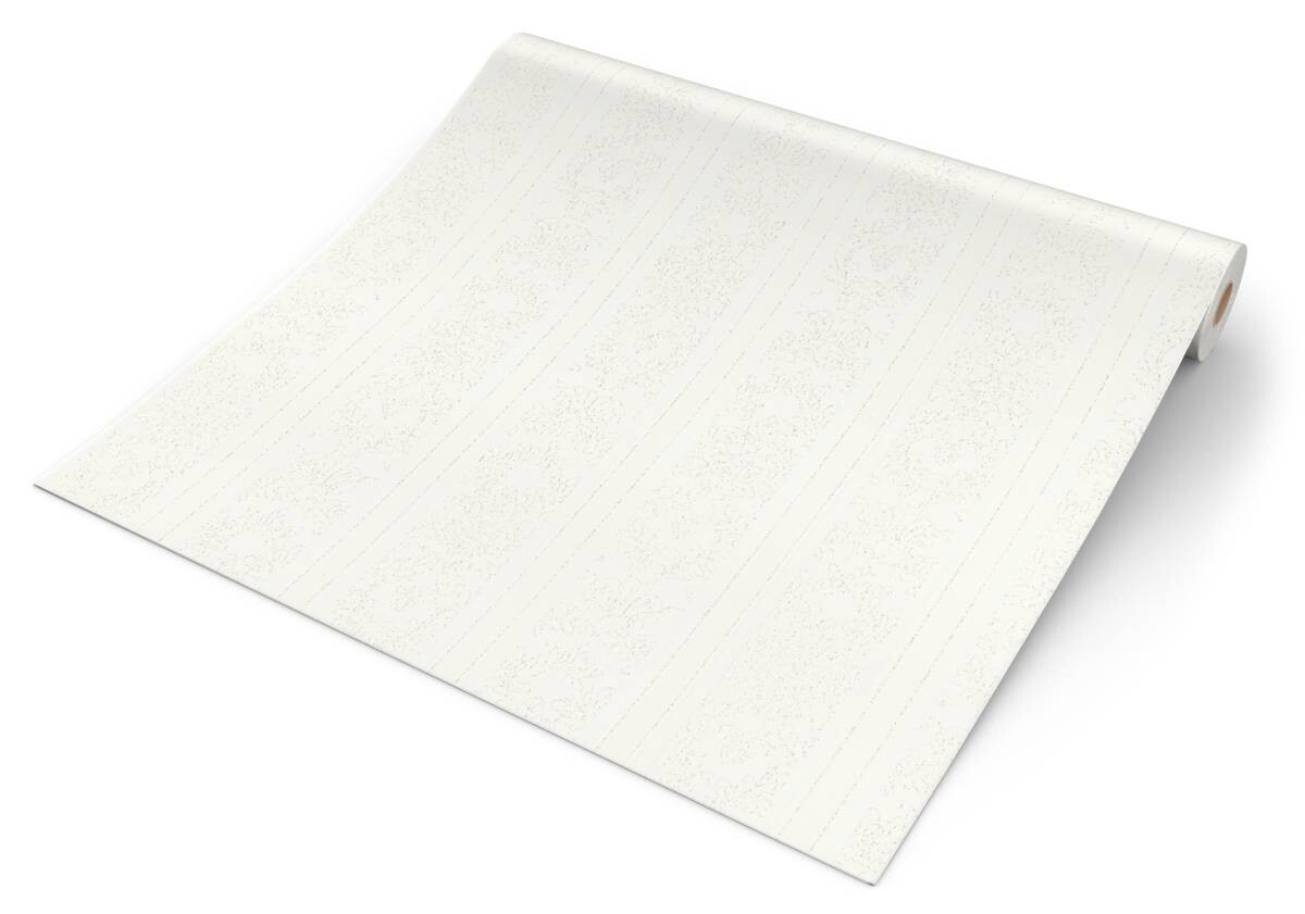 Erismann Vinyltapete Ornament weiß B/L: ca. 53x1005 cm