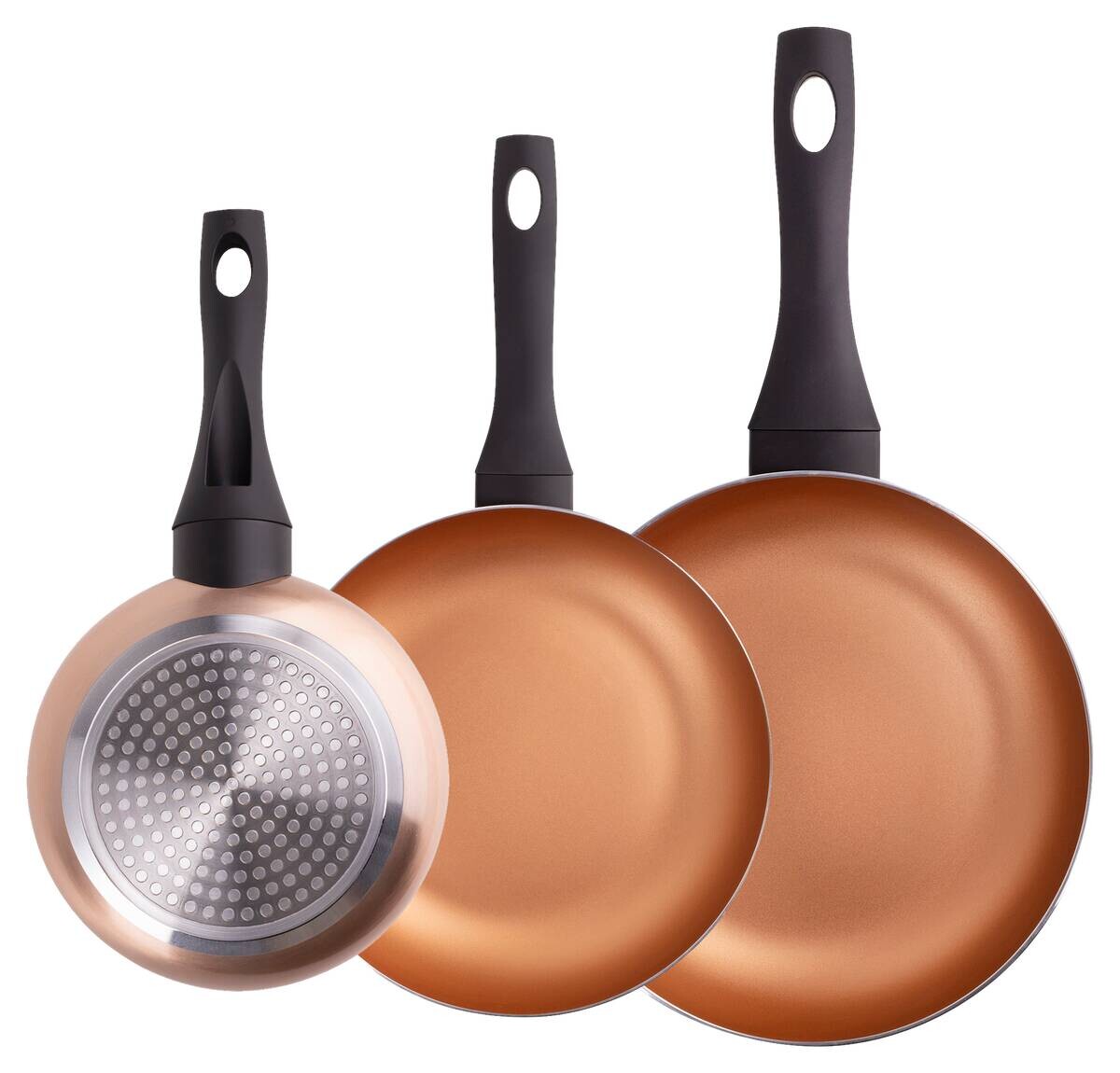 SAN IGNACIO Pfannen-Set COBRE Kupfer Aluminium 3 tlg.