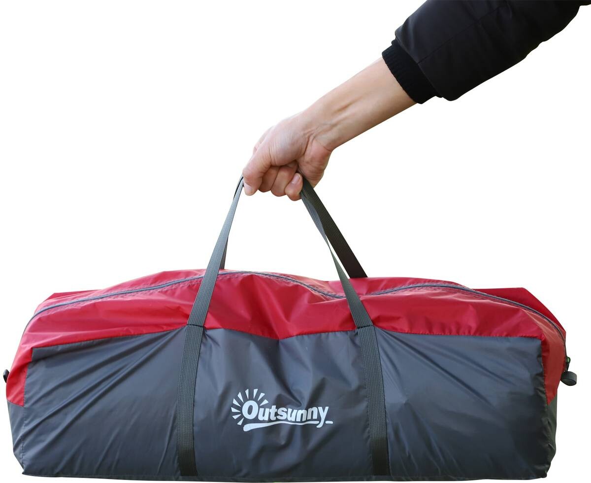 Outsunny Tunnelzelt hellblau Stahl B/H/L: ca. 230x180x455 cm