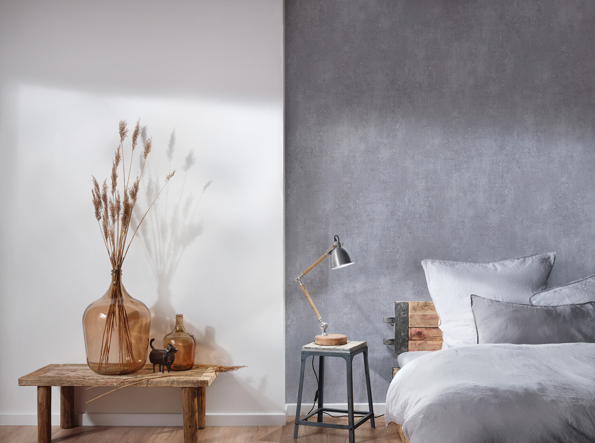 A.S.Creation Vliestapete grau B/H/D: ca. 53x1005x8 cm