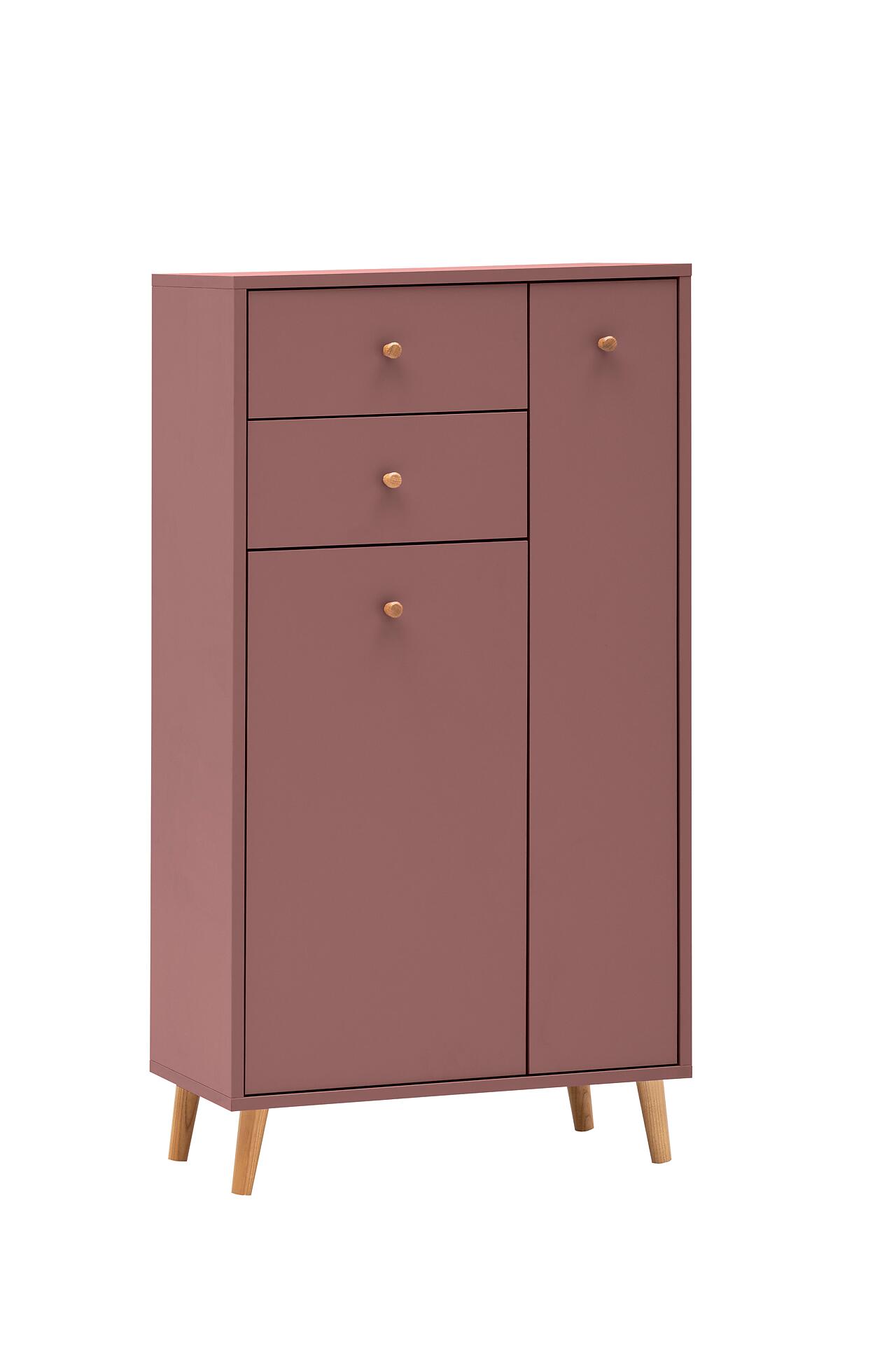 Highboard Bjarne mauve B/H/T: ca. 60,2x103,4x33,05 cm