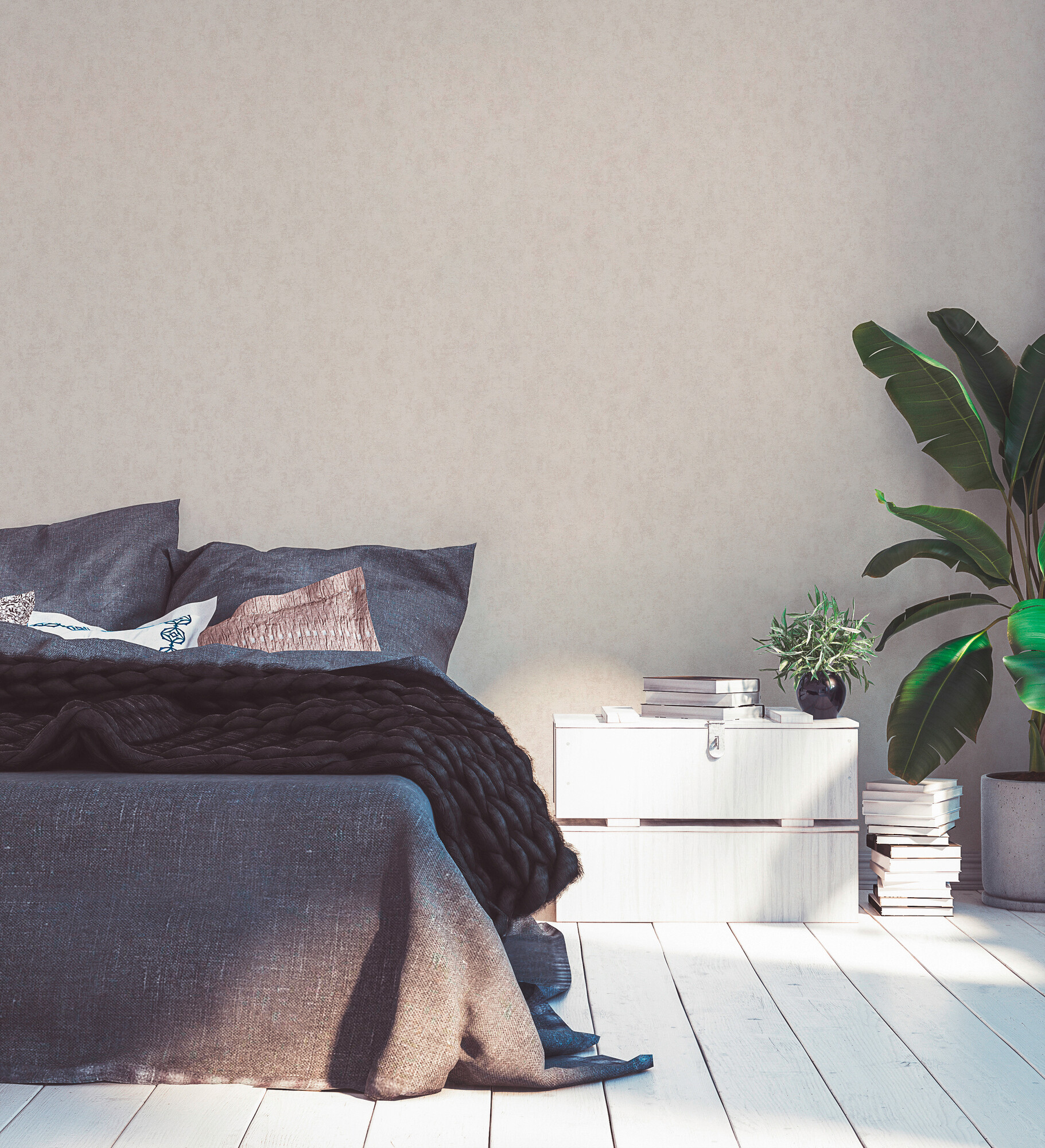 A.S.Creation Vliestapete beige B/H/D: ca. 53x1005x8,3 cm