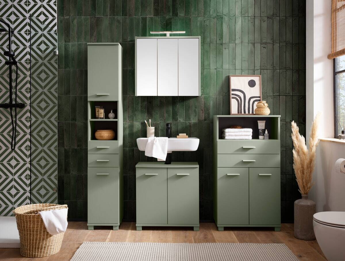 Highboard Mono Pistazie B/H/T: ca. 59,8x110,5x32,6 cm