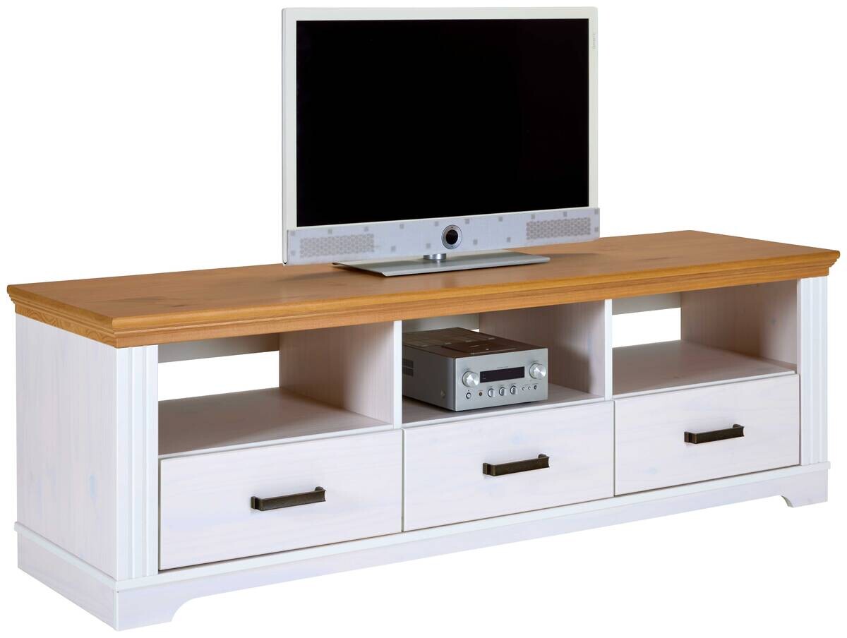 TV-Lowboard Maluno weiß lackiert B/H/L: ca. 48,3x53,2x166,4 cm