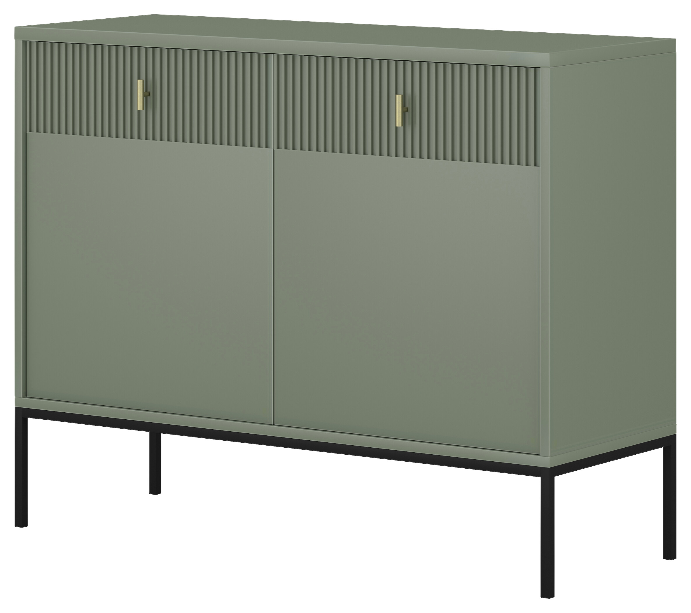 Kommode MAGGIORE grün dunkel B/H/T: ca. 104,2x82,5x39 cm