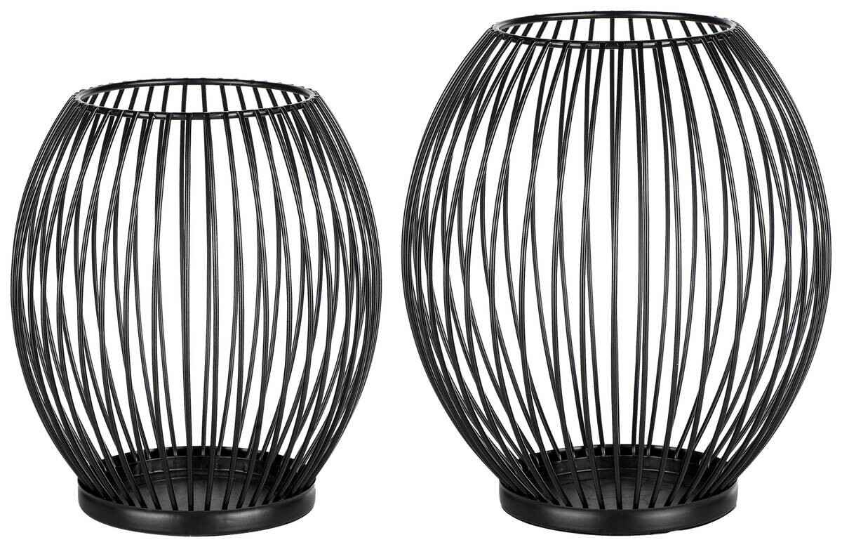 HI Kerzenhalter schwarz Metall