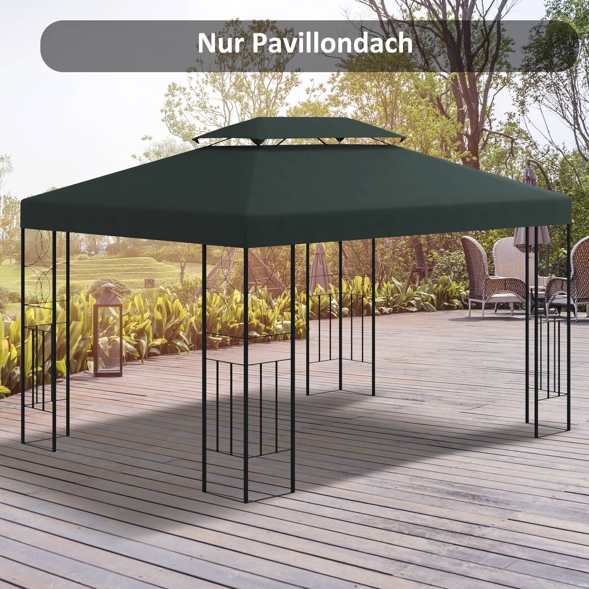 Outsunny Ersatzdach für Pavillon