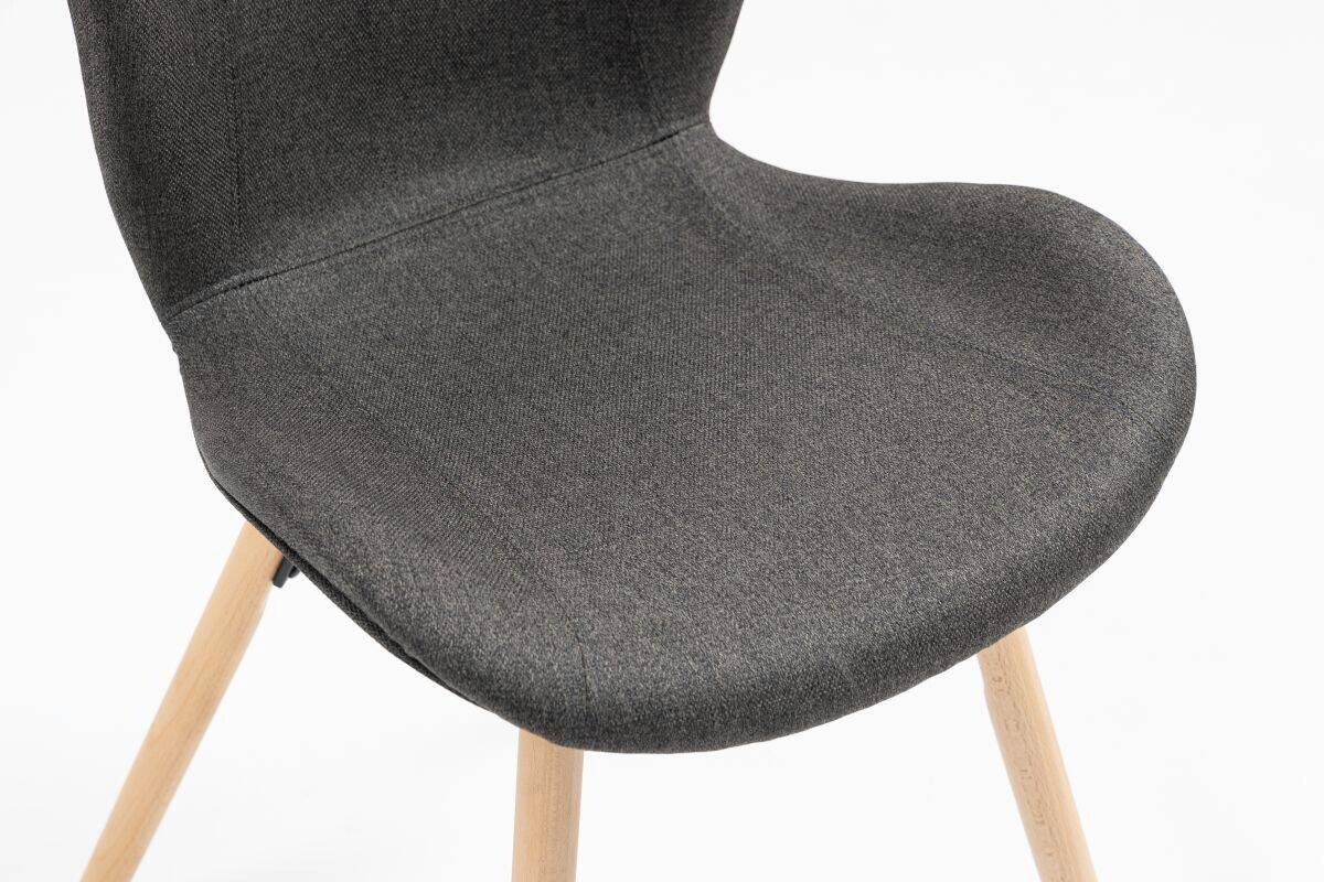 Stuhl Florenz anthrazit Microfaser B/H/T: ca. 47x80x52 cm