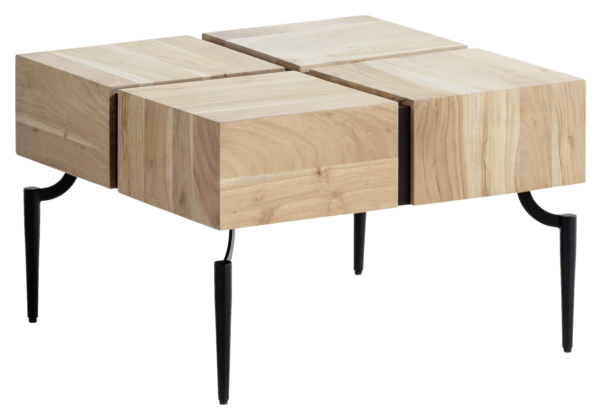 Wohnling Couchtisch Akazie B/H/T: ca. 60x40x60 cm