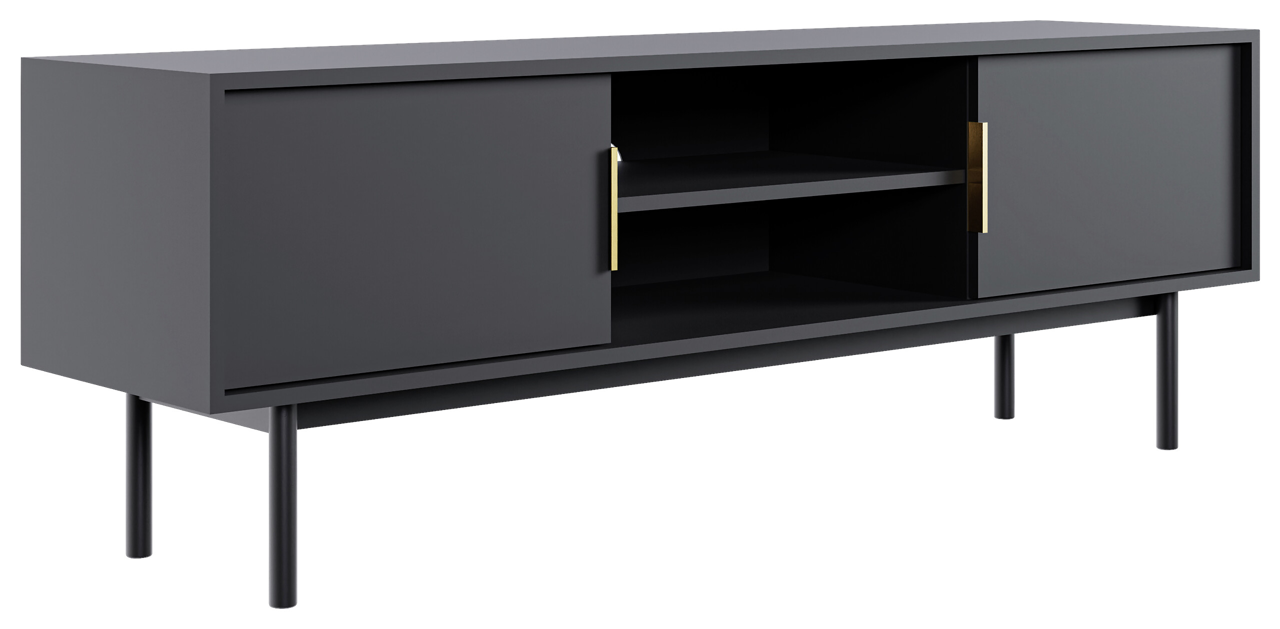 TV-Lowboard VIVA schwarz B/H/T: ca. 154x53,5x39 cm TV-Lowboard VIVA schwarz B/H/T: ca. 154x53,5x39 cm