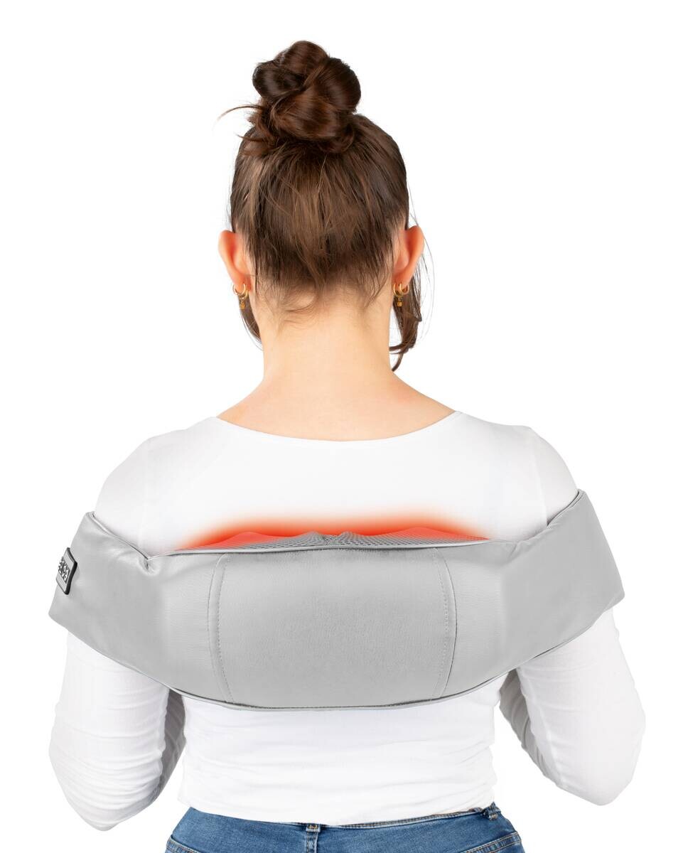 CLEANmaxx Shiatsu-Massagegerät grau lila