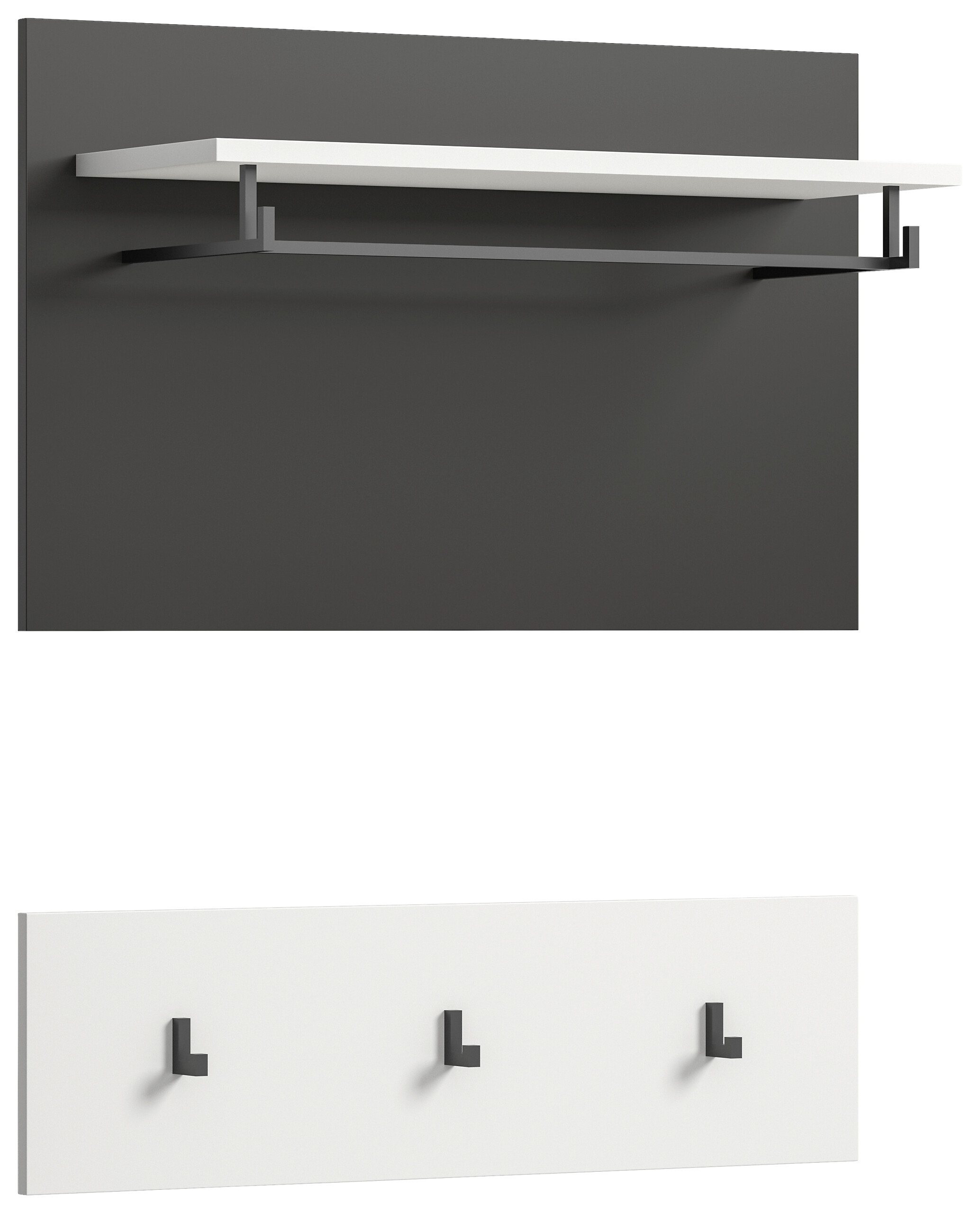 Paneel Canu basaltgrau Nachbildung weiß B/H/T: ca. 80x73x27 cm