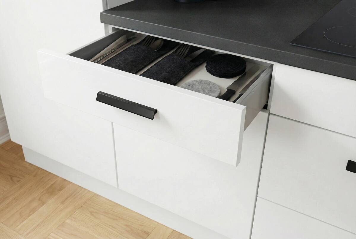 Küchenblock Graz weiß B/T: ca. 280x60 cm