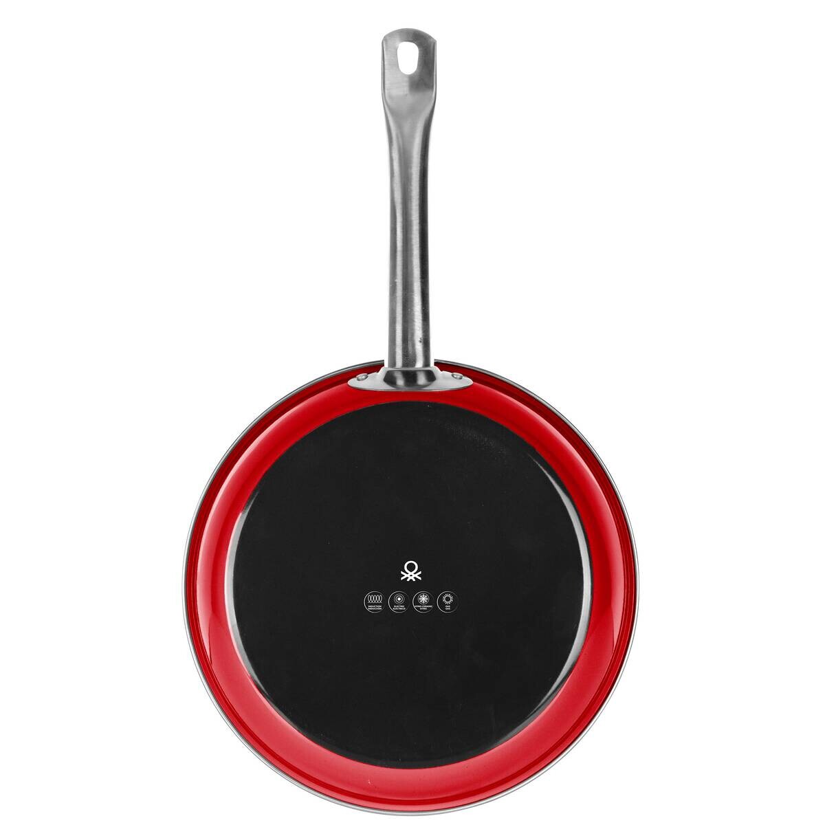 BENETTON Pfannenset RAINBOW blau Stahl 2 tlg.