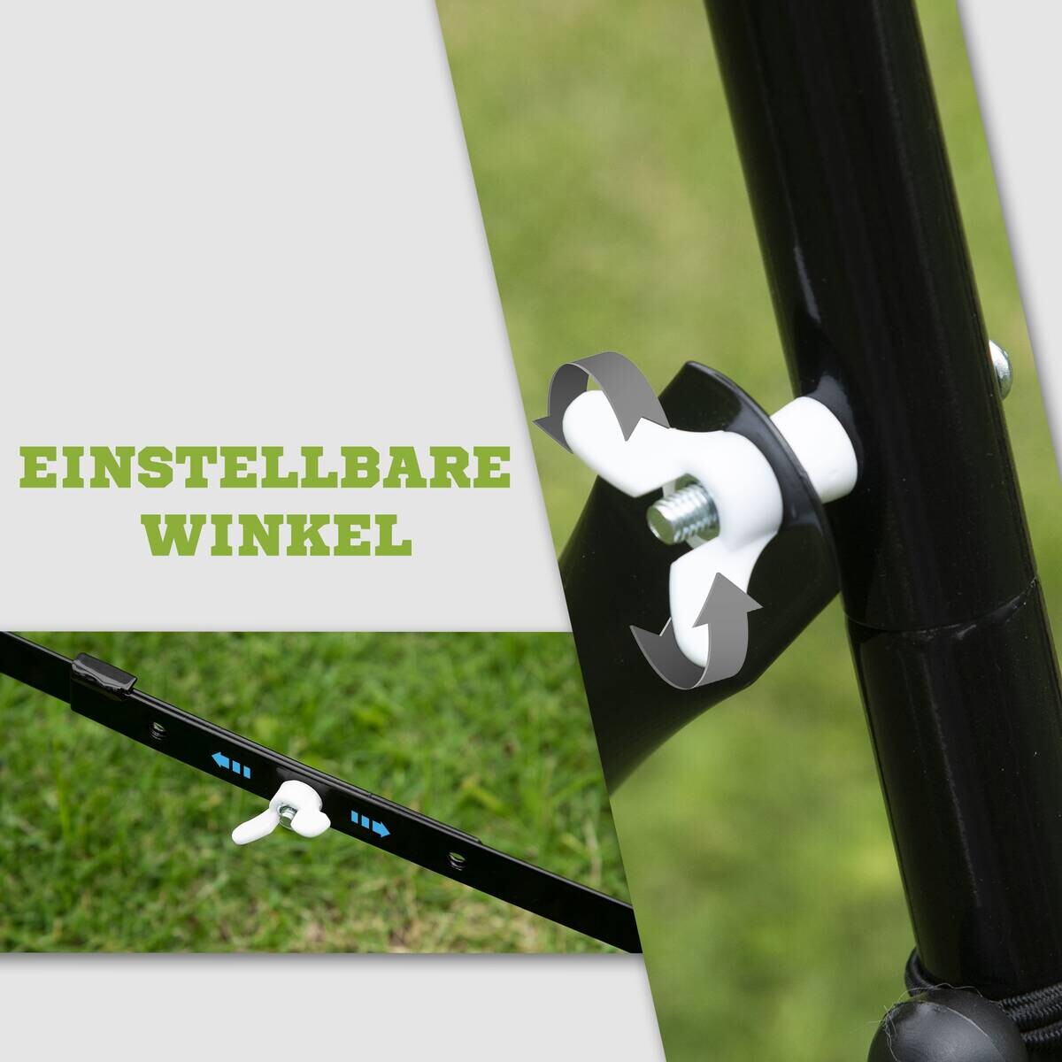 HOMCOM Kinder Fußballtor schwarz B/H/L: ca. 80x96x96 cm