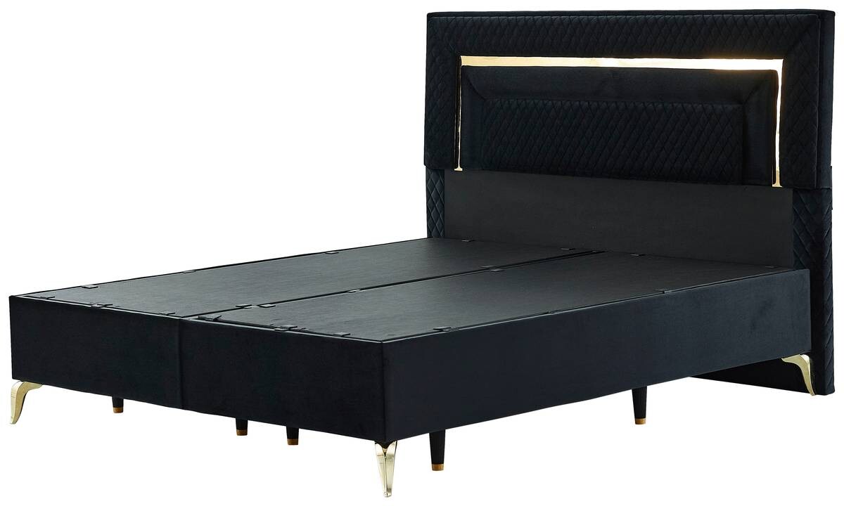 Polsterbett Pandroa 'S' schwarz Liegefläche B/L: ca. 180x200 cm