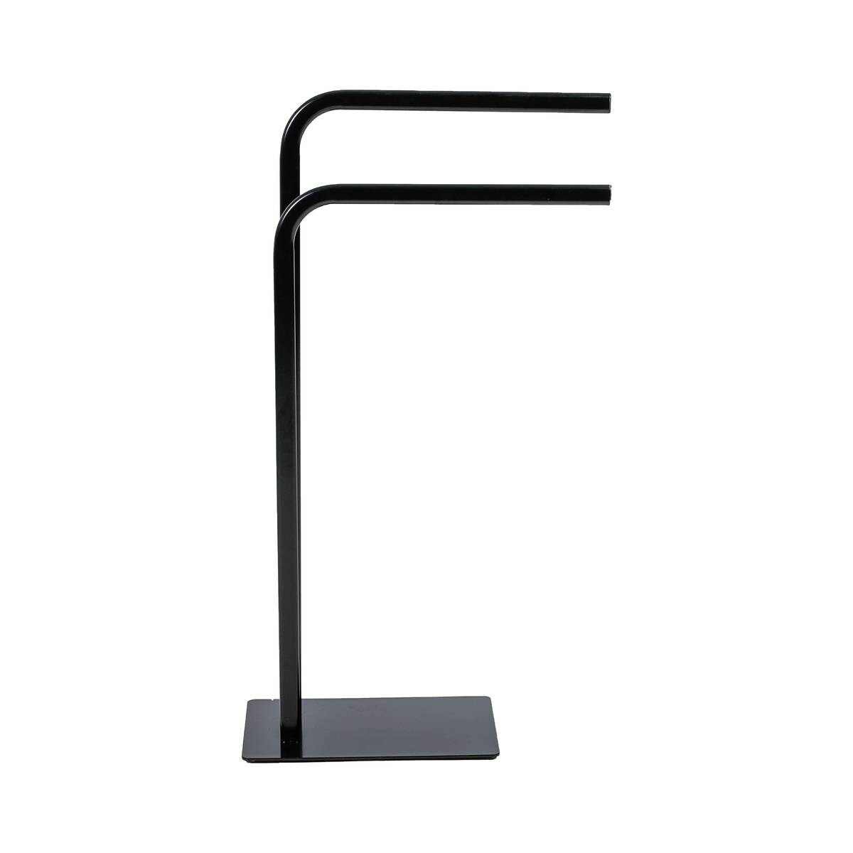 Axentia Handtuchständer schwarz Metall