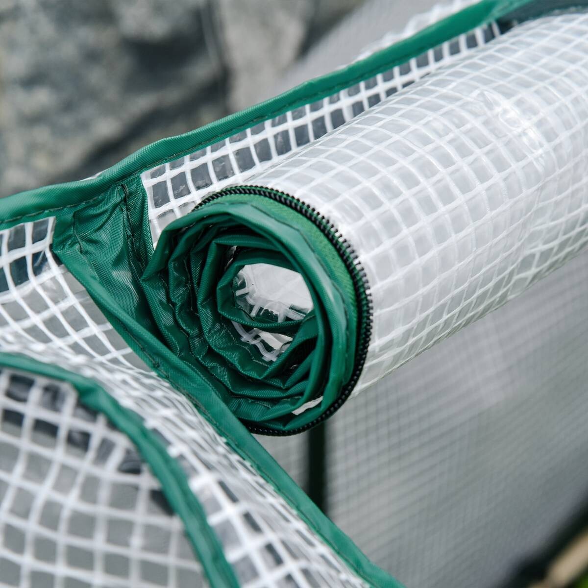 Outsunny Hochbeet natur Holz B/H/L: ca. 55x117x121 cm