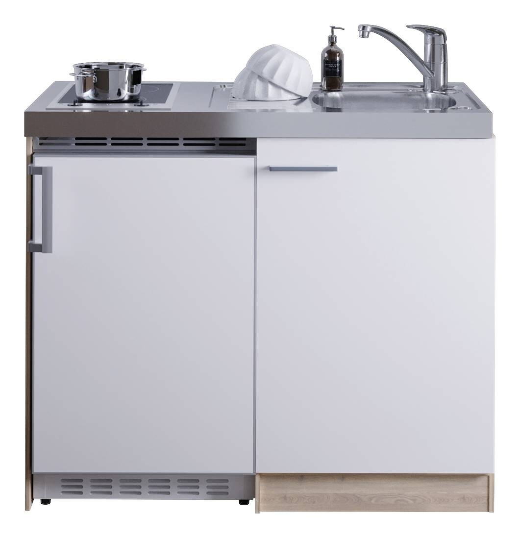 Respekta Miniküche 100 weiß matt B/H/T: ca. 100x87x60 cm