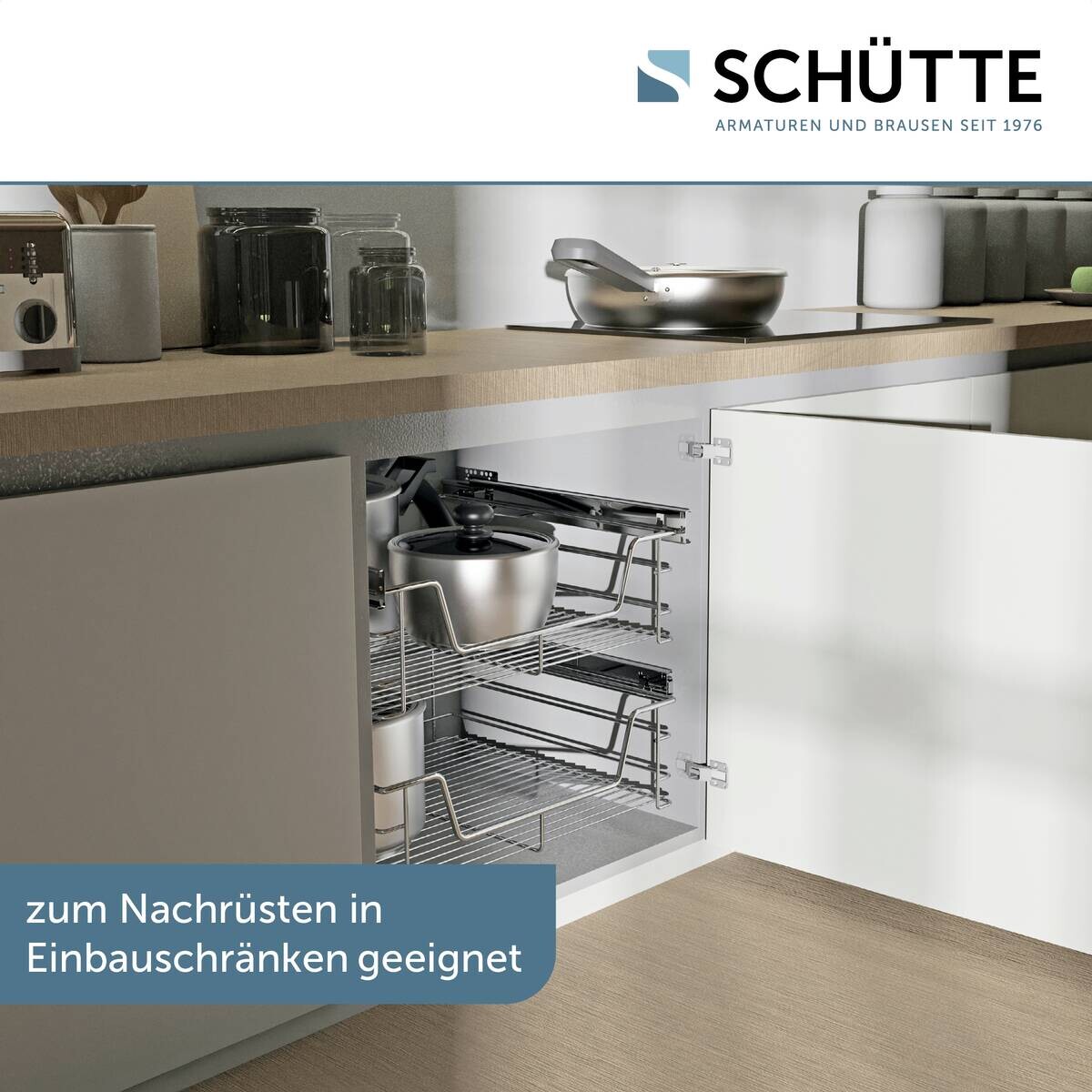 Eyckhaus Teleskopschublade Chrom Chrom