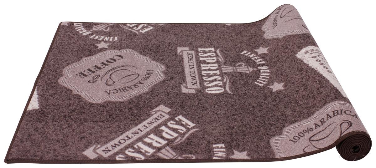 Küchenläufer Coffe Patterns braun B/L: ca. 67x180 cm