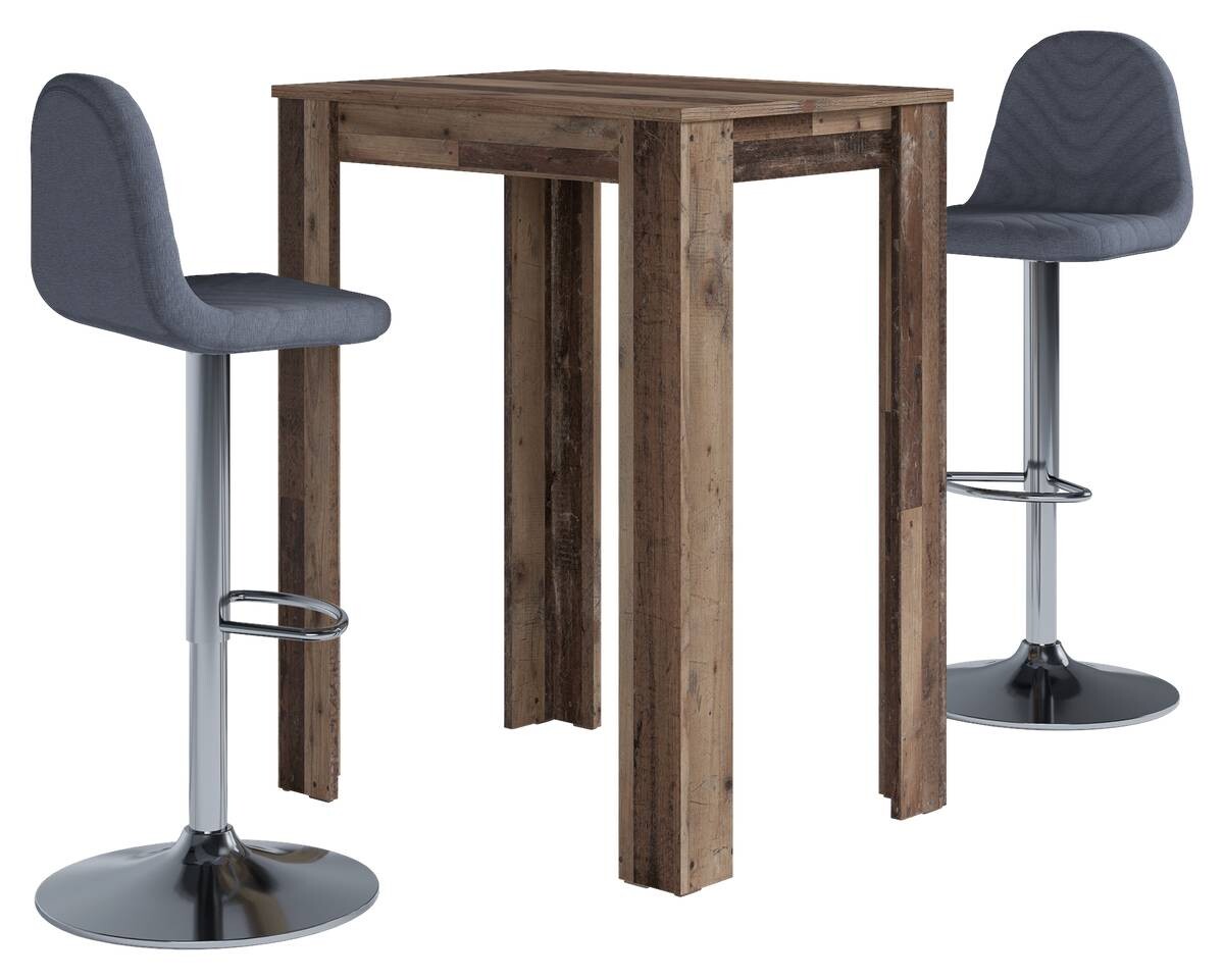 Bartisch NELE Eiche Old Wood Nachbildung Holzwerkstoff B/H/T: ca. 80x104x60 cm