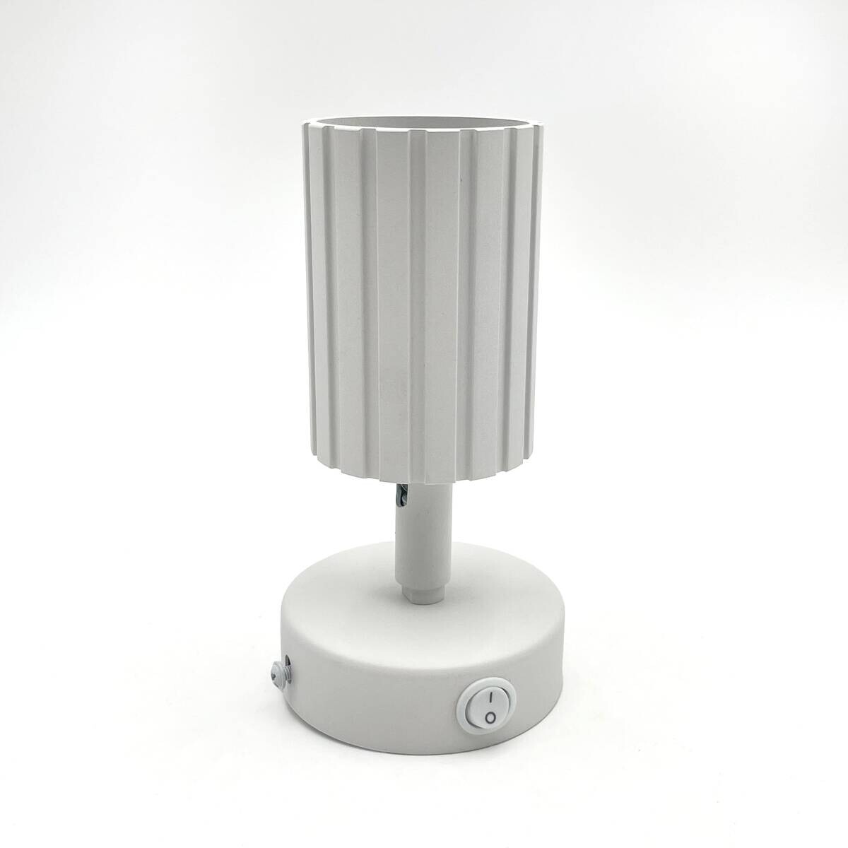 Lamkur Wandleuchte Prisma weiß Stahl B/H/L: ca. 8x16x8 cm GU10 1 Brennstellen