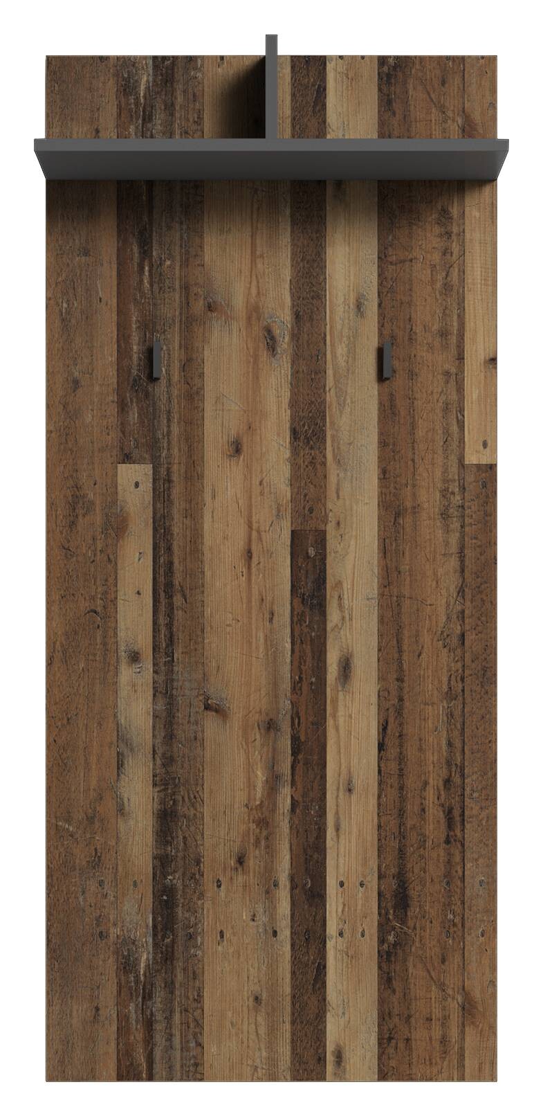 Wandpaneel BEN Eiche Old Wood Nachbildung anthrazit B/H/T: ca. 60x136x27 cm