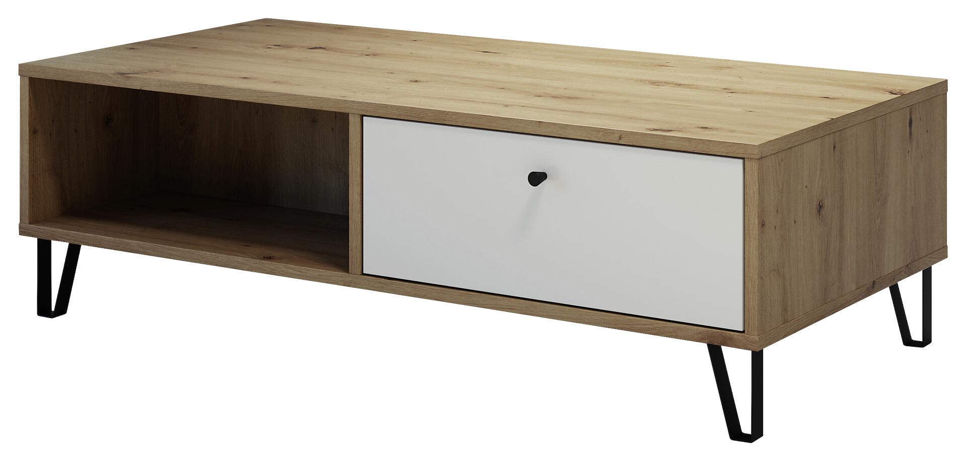 Trendteam TV-Lowboard Touch Eiche Artisan weiß B/H/T: ca. 110x37x60 cm